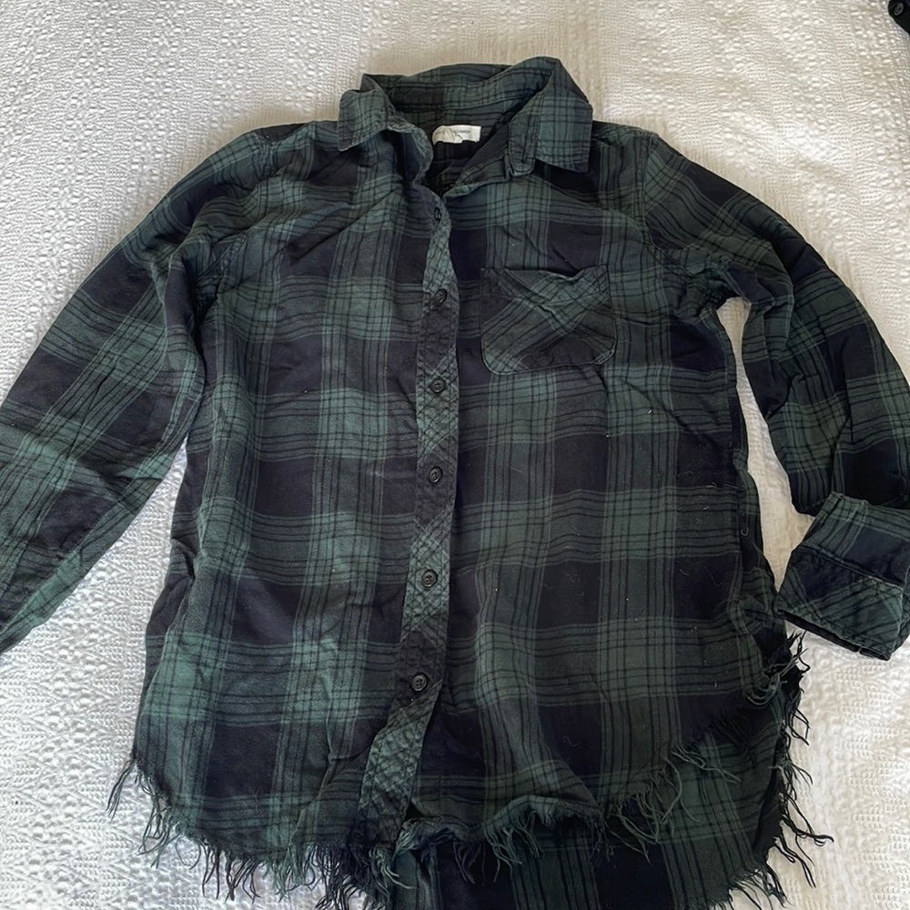 Plaid flannel shirt